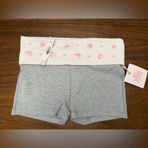 PINK Victoria's Secret Love Shack Fancy Cotton Foldover Micro Shorts Size XS
